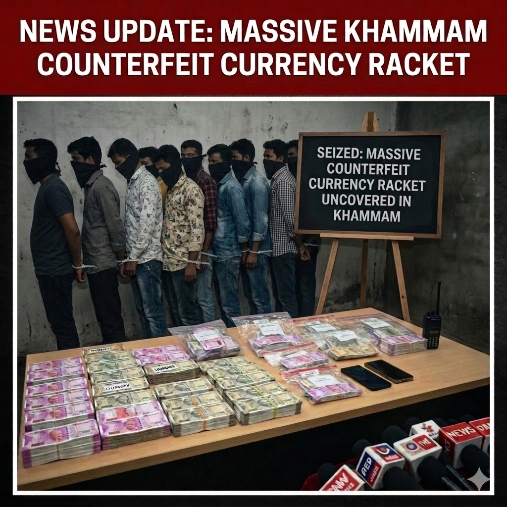 12 Arrested in Khammam After Police Officers Linked to Fake Currency Scams