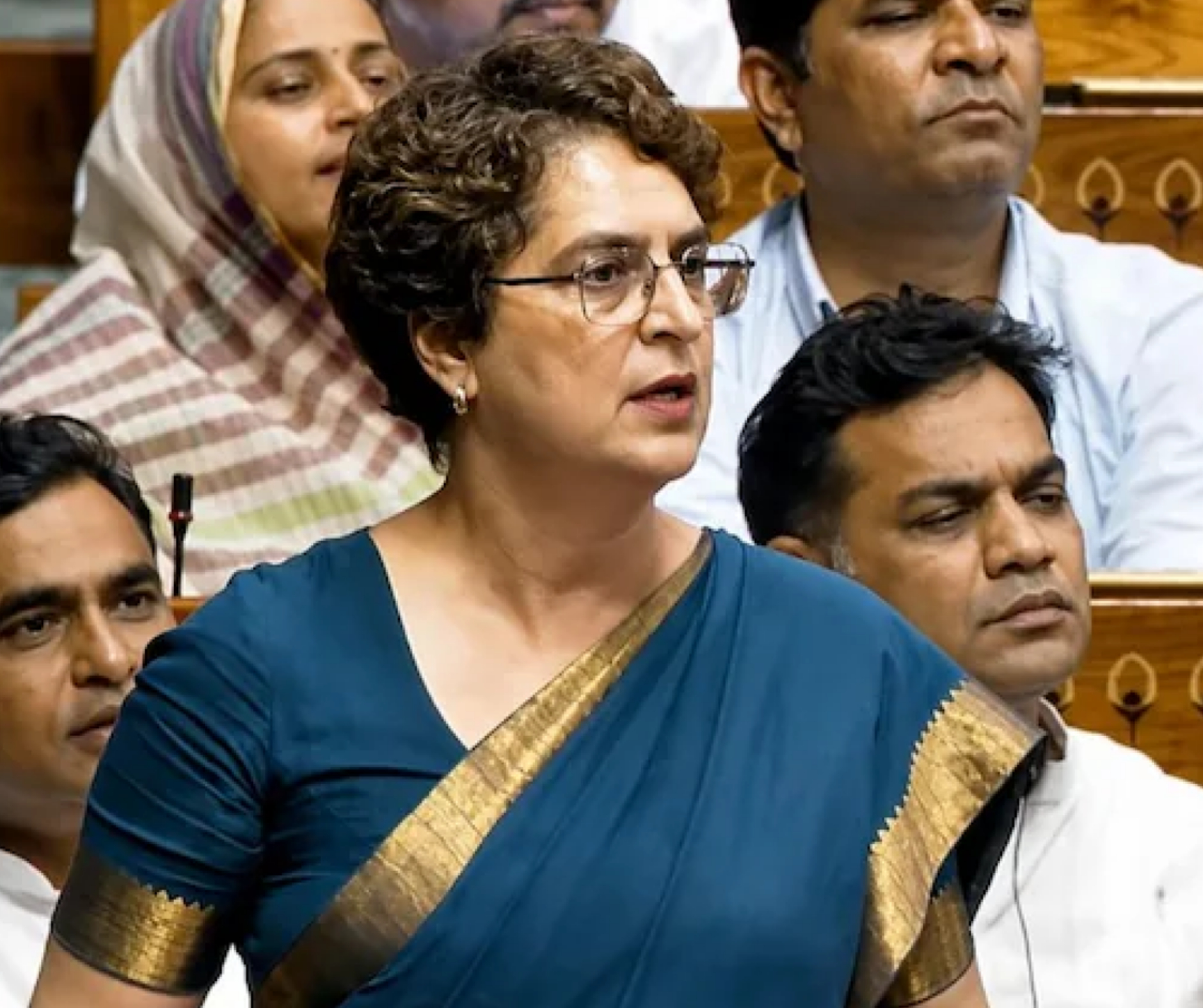 Change your heart, not camera angle: Priyanka Vadra attacks PM Modi doubts Joshi's Edu Ministership. 