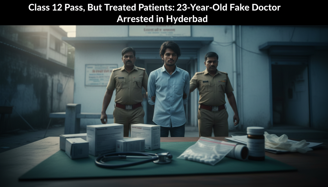 Class 12 pass, but treated patients: 23-year-old fake doctor arrested in Hyderabad