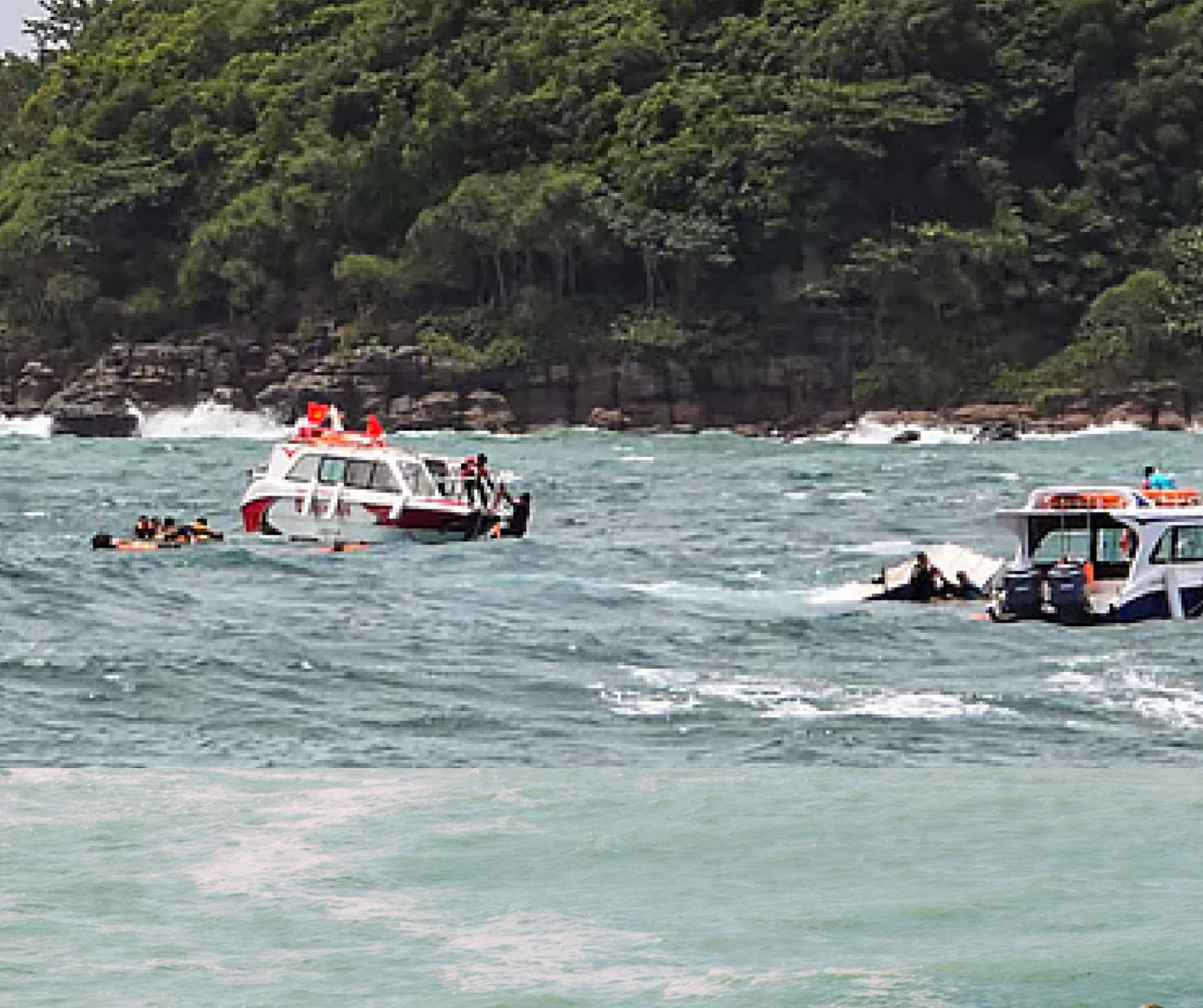 A survivor of the Vietnam boat catastrophe describes the anguish of the situation, stating that the boat "flipped in three minutes."