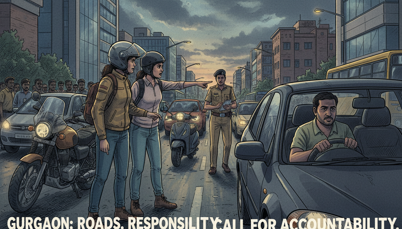 Gurgaon hit-and-run: Friend of woman biker chases, confronts driver