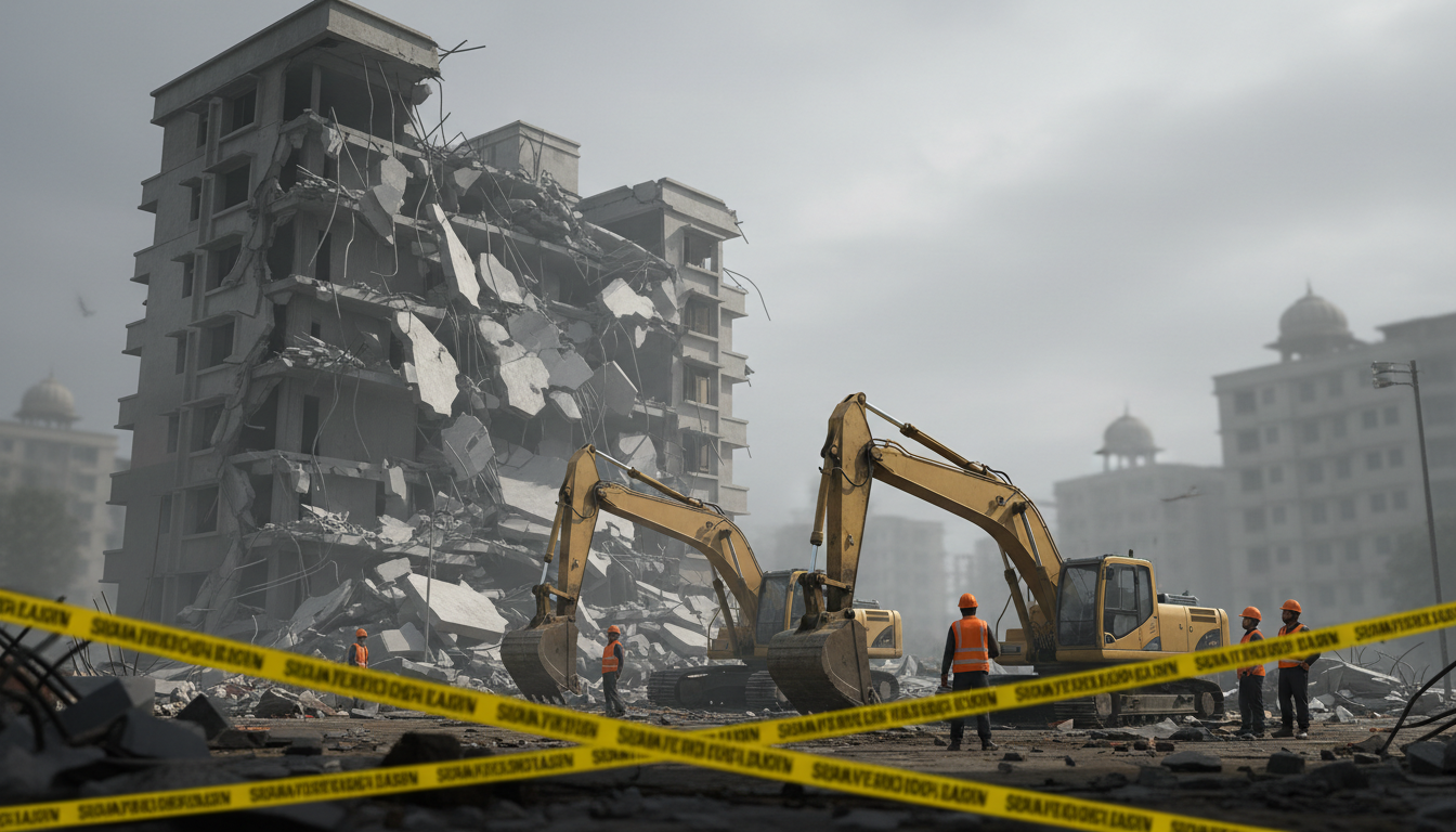 Delhi Building Collapse Live: Following a fatal collapse, MCD orders the building's demolition
